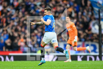 2022-05-21 - Rangers Ryan Jack celebrates after his goal 1-0 during the Scottish Cup, Final football match between Rangers and Heart of Midlothian on May 21, 2022 at Hampden Park in Glasgow, Scotland - SCOTTISH CUP FINAL - RANGERS VS HEART OF MIDLOTHIAN - SCOTTISH PREMIERSHIP - SOCCER