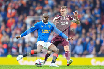 2022-05-21 - Rangers Glen Kamara and Hearts Andy Halliday during the Scottish Cup, Final football match between Rangers and Heart of Midlothian on May 21, 2022 at Hampden Park in Glasgow, Scotland - SCOTTISH CUP FINAL - RANGERS VS HEART OF MIDLOTHIAN - SCOTTISH PREMIERSHIP - SOCCER