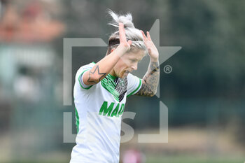 2022-01-16 - Lana Clelland (Sassuolo) celebrates after scoring a goal - ACF FIORENTINA VS US SASSUOLO - ITALIAN SERIE A WOMEN - SOCCER
