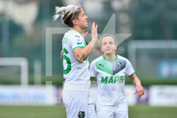 2022-01-16 - Lana Clelland (Sassuolo) celebrates after scoring a goal - ACF FIORENTINA VS US SASSUOLO - ITALIAN SERIE A WOMEN - SOCCER