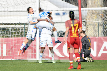 2022-01-15 - exultation of Empoli Ladies players during the Italian Football Championship League A Women 2021/2022 match between AS Roma Women vs Empoli Ladies at the Tre Fontane stadium on 15 January 2021. - AS ROMA WOMEN VS EMPOLI LADIES - ITALIAN SERIE A WOMEN - SOCCER