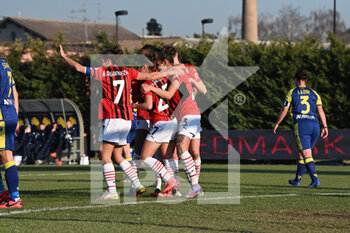 2022-01-15 - celebrates after scoring a goal - HELLAS VERONA WOMEN VS AC MILAN - ITALIAN SERIE A WOMEN - SOCCER