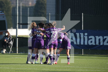 2022-01-22 - Fiorentina celebrates the goal - JUVENTUS FC VS ACF FIORENTINA - ITALIAN SERIE A WOMEN - SOCCER
