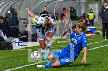 2022-02-27 - Anna Knol (Empoli) fights for the ball against Valentina Cernoia (Juventus) - EMPOLI LADIES VS JUVENTUS FC - ITALIAN SERIE A WOMEN - SOCCER