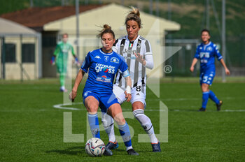 2022-02-27 - Cecilia Prugna (Empoli) fights for the ball against Martina Rosucci (Juventus) - EMPOLI LADIES VS JUVENTUS FC - ITALIAN SERIE A WOMEN - SOCCER