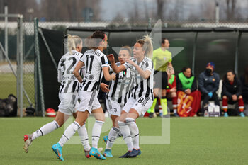 2022-03-05 - Juventus Women celebrates the goal - JUVENTUS FC VS AS ROMA - ITALIAN SERIE A WOMEN - SOCCER