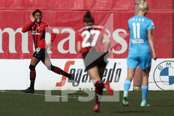 2022-03-06 - Lindsey Thomas (AC Milan) celebrates after scoring his side's first goal of the match - AC MILAN VS NAPOLI FEMMINILE - ITALIAN SERIE A WOMEN - SOCCER