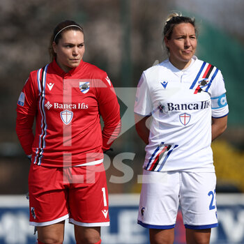 2022-03-20 - Amanda Tampieri (UC Sampdoria) and Stefania Tarenzi (UC Sampdoria) - INTER - FC INTERNAZIONALE VS UC SAMPDORIA - ITALIAN SERIE A WOMEN - SOCCER