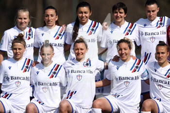 2022-03-20 - Dominika Conc (UC Sampdoria) and her teammates pose for the team photo - INTER - FC INTERNAZIONALE VS UC SAMPDORIA - ITALIAN SERIE A WOMEN - SOCCER
