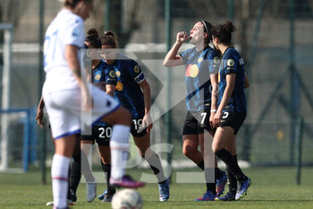 2022-03-20 - Gloria Marinelli (FC Internazionale) celebrates after scoring his side's second goal of the match - INTER - FC INTERNAZIONALE VS UC SAMPDORIA - ITALIAN SERIE A WOMEN - SOCCER