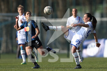 2022-03-20 - Melania Martinovic (UC Sampdoria) and Ghoutia Karchouni (FC Internazionale) - INTER - FC INTERNAZIONALE VS UC SAMPDORIA - ITALIAN SERIE A WOMEN - SOCCER