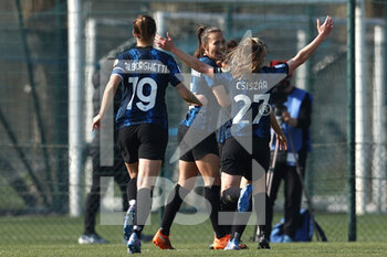 2022-03-20 - Ghoutia Karchouni (FC Internazionale) celebrates after scoring his side's third goal of the match - INTER - FC INTERNAZIONALE VS UC SAMPDORIA - ITALIAN SERIE A WOMEN - SOCCER