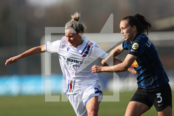 2022-03-20 - Elin Landstrom (FC Internazionale) and Stefania Tarenzi (UC Sampdoria)  - INTER - FC INTERNAZIONALE VS UC SAMPDORIA - ITALIAN SERIE A WOMEN - SOCCER
