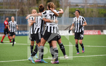 2022-03-19 - Arianna Caruso (21) Juventus Women celebrates after scoring a goal 0 2 during the Italian Football Championship League A Women 2021/2022 match between Napoli Femminile vs Juventus Women at the Arena Giuseppe Piccolo stadium in Cercola (NA), Italy, on 19 March 2022 - NAPOLI FEMMINILE VS JUVENTUS FC - ITALIAN SERIE A WOMEN - SOCCER