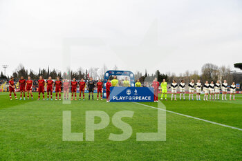 2022-03-19 - Line-up during the Italian Football Championship League A Women 2021/2022 match between AS Roma vs AC Milan at the Tre Fontane stadium on 19 March 2021. - AS ROMA VS AC MILAN - ITALIAN SERIE A WOMEN - SOCCER