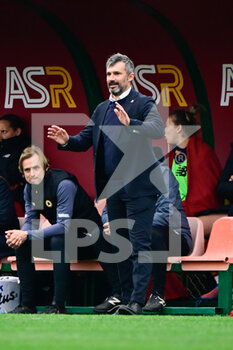 2022-03-19 - Alessandro Spugna coach (AS Roma Women)  during the Italian Football Championship League A Women 2021/2022 match between AS Roma vs AC Milan at the Tre Fontane stadium on 19 March 2021. - AS ROMA VS AC MILAN - ITALIAN SERIE A WOMEN - SOCCER