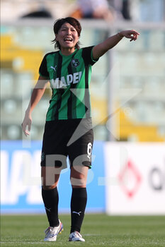 2022-03-26 - Mana Mihashi of US SASSUOLO gestures during the Serie A Woman match between US Sassuolo and AS Roma at Stadio Ricci on March 26, 2022 in Sassuolo (MO), Italy. - US SASSUOLO VS AS ROMA - ITALIAN SERIE A WOMEN - SOCCER