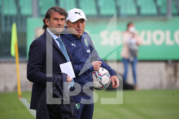 2022-04-24 - Giovanni Carnevali AD of US SASSUOLO and Gian Piero Piovani head coach of US SASSUOLO during the Serie A Women match between US Sassuolo and Napoli Femminile at Enzo Ricci on April 24, 2022 in Sassuolo (MO), Italy. - US SASSUOLO VS NAPOLI FEMMINILE - ITALIAN SERIE A WOMEN - SOCCER