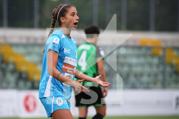 2022-04-24 - Eleonora Goldoni of NAPOLI FEMMINILE reacts during the Serie A Women match between US Sassuolo and Napoli Femminile at Enzo Ricci on April 24, 2022 in Sassuolo (MO), Italy. - US SASSUOLO VS NAPOLI FEMMINILE - ITALIAN SERIE A WOMEN - SOCCER