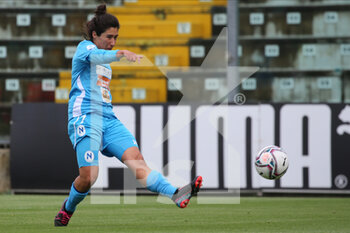 2022-04-24 - Romina Pinna of NAPOLI FEMMINILE in action during the Serie A Women match between US Sassuolo and Napoli Femminile at Enzo Ricci on April 24, 2022 in Sassuolo (MO), Italy. - US SASSUOLO VS NAPOLI FEMMINILE - ITALIAN SERIE A WOMEN - SOCCER