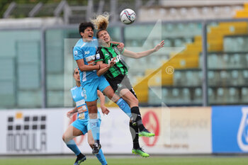 2022-04-24 - Michela Cambiaghi of US SASSUOLO competes for the ball with Paola Di Marino of NAPOLI FEMMINILE during the Serie A Women match between US Sassuolo and Napoli Femminile at Enzo Ricci on April 24, 2022 in Sassuolo (MO), Italy. - US SASSUOLO VS NAPOLI FEMMINILE - ITALIAN SERIE A WOMEN - SOCCER