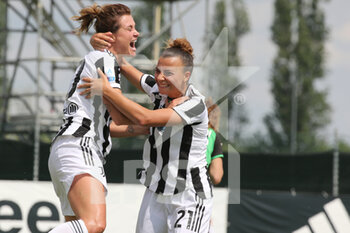 2022-05-07 - Cristiana Girelli (Juventus Women) and Arianna Caruso (Juventus Women) celebrates the goal of 2-0 - JUVENTUS FC VS US SASSUOLO - ITALIAN SERIE A WOMEN - SOCCER