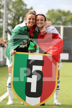 2022-05-07 - Martina Rosucci (Juventus Women) and Barbara Bonansea (Juventus Women) celebrates the victory of the Italian Championship - JUVENTUS FC VS US SASSUOLO - ITALIAN SERIE A WOMEN - SOCCER