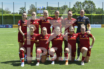 2022-05-14 - A.S. Roma Team during the 22th day of the Serie A Championship between S.S. Lazio Women vs A.S. Roma Women at the stadio Mirko Fersini on 14th of May, 2022 in Formello, Italy. - LAZIO WOMEN VS AS ROMA - ITALIAN SERIE A WOMEN - SOCCER