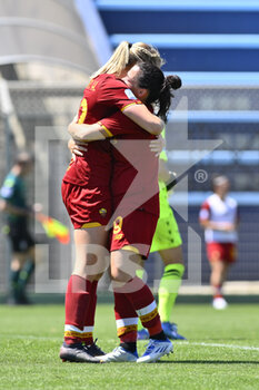 2022-05-14 - Sophie Haug of AS Roma Women during the 22th day of the Serie A Championship between S.S. Lazio Women vs A.S. Roma Women at the stadio Mirko Fersini on 14th of May, 2022 in Formello, Italy. - LAZIO WOMEN VS AS ROMA - ITALIAN SERIE A WOMEN - SOCCER