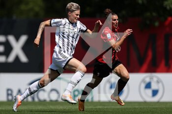 2022-05-14 - Lina Mona Andrea Hurtig (Juventus FC) and Valentina Bergamaschi (AC Milan) - AC MILAN VS JUVENTUS FC - ITALIAN SERIE A WOMEN - SOCCER