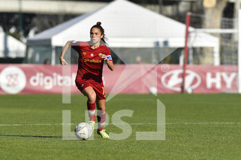 2022-01-15 - Manuela Giugliano of AS Roma Women during the 12th day of the Serie A Championship between A.S. Roma Women and Empoli F.C. Ladies at the stadio Tre Fontane on 15th of January, 2022 in Rome, Italy. - AS ROMA WOMEN VS EMPOLI LADIES - ITALIAN SERIE A WOMEN - SOCCER