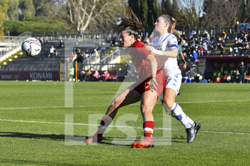 2022-01-15 - Annamaria Serturini of AS Roma Women and Cecilia Prugna of Empoli F.C. Ladies during the 12th day of the Serie A Championship between A.S. Roma Women and Empoli F.C. Ladies at the stadio Tre Fontane on 15th of January, 2022 in Rome, Italy. - AS ROMA WOMEN VS EMPOLI LADIES - ITALIAN SERIE A WOMEN - SOCCER