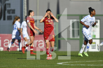 2022-01-15 - Lucia Guglielmo of AS Roma Women during the 12th day of the Serie A Championship between A.S. Roma Women and Empoli F.C. Ladies at the stadio Tre Fontane on 15th of January, 2022 in Rome, Italy. - AS ROMA WOMEN VS EMPOLI LADIES - ITALIAN SERIE A WOMEN - SOCCER