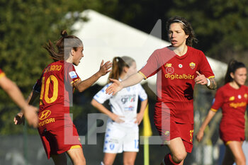 2022-01-15 - Elena Linari of AS Roma Women during the 12th day of the Serie A Championship between A.S. Roma Women and Empoli F.C. Ladies at the stadio Tre Fontane on 15th of January, 2022 in Rome, Italy. - AS ROMA WOMEN VS EMPOLI LADIES - ITALIAN SERIE A WOMEN - SOCCER