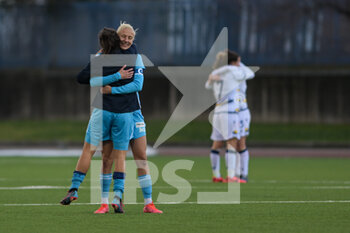 2022-02-26 - celebrations at the end of the game during the Italian Serie A Women 2021/2022 match between Napoli Femminile vs Hellas Verona Women on February 26, 2022 at the Stadium Giuseppe Piccolo in Cercola Italy - NAPOLI FEMMINILE VS HELLAS VERONA WOMEN - ITALIAN SERIE A WOMEN - SOCCER
