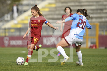 2022-02-05 - Manuela Giugliano of AS Roma during the Serie A match between Roma Calcio and  at Stadio Tre Fontane on February 5, 2022 in Rome, Italy. - AS ROMA VS CALCIO POMIGLIANO - ITALIAN SERIE A WOMEN - SOCCER