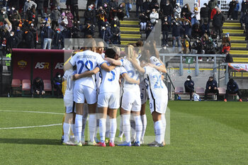 2022-02-27 - Inter team during the 15th day of the Serie A Championship between A.S. Roma Women and Inter Women at the stadio Tre Fontane on 25th of January, 2022 in Rome, Italy. - AS ROMA VS INTER - FC INTERNAZIONALE - ITALIAN SERIE A WOMEN - SOCCER