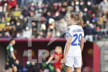 2022-02-27 - Anna Björk Kristjánsdóttir of Inter Women during the 15th day of the Serie A Championship between A.S. Roma Women and Inter Women at the stadio Tre Fontane on 25th of January, 2022 in Rome, Italy. - AS ROMA VS INTER - FC INTERNAZIONALE - ITALIAN SERIE A WOMEN - SOCCER
