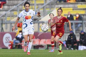 2022-02-27 - Ghoutia Karchouni of Inter Women during the 15th day of the Serie A Championship between A.S. Roma Women and Inter Women at the stadio Tre Fontane on 25th of January, 2022 in Rome, Italy. - AS ROMA VS INTER - FC INTERNAZIONALE - ITALIAN SERIE A WOMEN - SOCCER