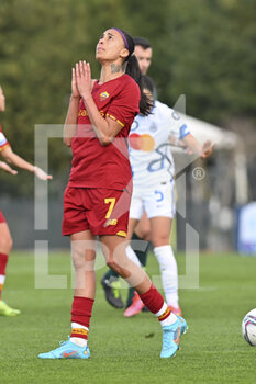 2022-02-27 - Andressa Alves of AS Roma Women during the 15th day of the Serie A Championship between A.S. Roma Women and Inter Women at the stadio Tre Fontane on 25th of January, 2022 in Rome, Italy. - AS ROMA VS INTER - FC INTERNAZIONALE - ITALIAN SERIE A WOMEN - SOCCER