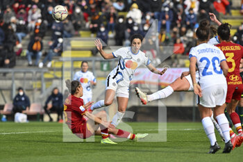 2022-02-27 - Elisa Bartoli of AS Roma Women during the 15th day of the Serie A Championship between A.S. Roma Women and Inter Women at the stadio Tre Fontane on 25th of January, 2022 in Rome, Italy. - AS ROMA VS INTER - FC INTERNAZIONALE - ITALIAN SERIE A WOMEN - SOCCER