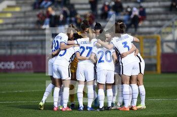 2022-02-27 - Inter team during the Serie A Women match between AS Roma and FC Internazionale at Stadio Tre Fontane on February 27, 2022 in Rome, Italy. - AS ROMA VS INTER - FC INTERNAZIONALE - ITALIAN SERIE A WOMEN - SOCCER