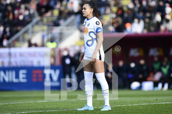 2022-02-27 - Kathellen Sousa Feitoza of Inter during the Serie A Women match between AS Roma and FC Internazionale at Stadio Tre Fontane on February 27, 2022 in Rome, Italy. - AS ROMA VS INTER - FC INTERNAZIONALE - ITALIAN SERIE A WOMEN - SOCCER