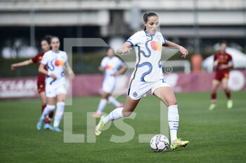 2022-02-27 - Anna Bjork Kristjansdottir of Inter during the Serie A Women match between AS Roma and FC Internazionale at Stadio Tre Fontane on February 27, 2022 in Rome, Italy. - AS ROMA VS INTER - FC INTERNAZIONALE - ITALIAN SERIE A WOMEN - SOCCER