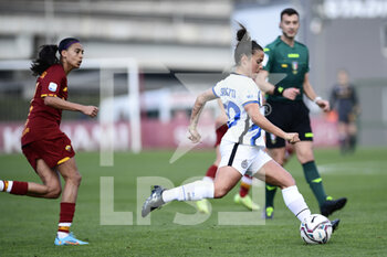 2022-02-27 - Flaminia Simonetti of Inter during the Serie A Women match between AS Roma and FC Internazionale at Stadio Tre Fontane on February 27, 2022 in Rome, Italy. - AS ROMA VS INTER - FC INTERNAZIONALE - ITALIAN SERIE A WOMEN - SOCCER