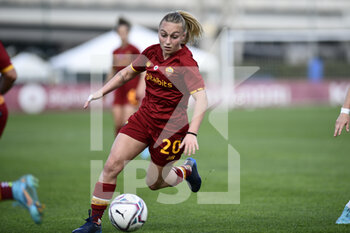 2022-02-27 - Giada Greggi of AS Roma during the Serie A Women match between AS Roma and FC Internazionale at Stadio Tre Fontane on February 27, 2022 in Rome, Italy. - AS ROMA VS INTER - FC INTERNAZIONALE - ITALIAN SERIE A WOMEN - SOCCER