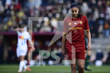 2022-02-27 - Andressa Alves of AS Roma during the Serie A Women match between AS Roma and FC Internazionale at Stadio Tre Fontane on February 27, 2022 in Rome, Italy. - AS ROMA VS INTER - FC INTERNAZIONALE - ITALIAN SERIE A WOMEN - SOCCER