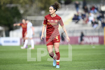 2022-02-27 - Angelica Soffia of AS Roma during the Serie A Women match between AS Roma and FC Internazionale at Stadio Tre Fontane on February 27, 2022 in Rome, Italy. - AS ROMA VS INTER - FC INTERNAZIONALE - ITALIAN SERIE A WOMEN - SOCCER