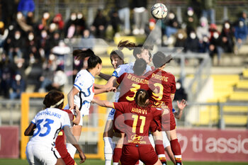 2022-02-27 - Elisa Polli of Inter during the Serie A Women match between AS Roma and FC Internazionale at Stadio Tre Fontane on February 27, 2022 in Rome, Italy. - AS ROMA VS INTER - FC INTERNAZIONALE - ITALIAN SERIE A WOMEN - SOCCER