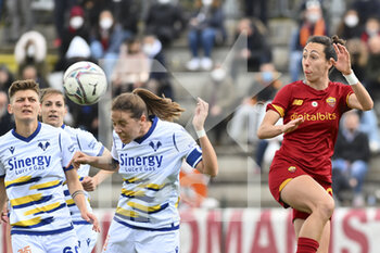 2022-04-03 - Caterina Ambrosi of Hellas Verona during the 19th day of the Serie A Championship between A.S. Roma Women and Hellas Verona Women at the stadio Tre Fontane on 2th of April, 2022 in Rome, Italy. - AS ROMA VS HELLAS VERONA WOMEN - ITALIAN SERIE A WOMEN - SOCCER